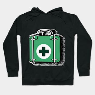 Green First Aid Kit Design No. 798 Hoodie